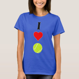 Camiseta de tenis de femenino I Love (Heart)