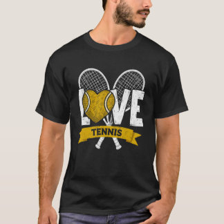 Camiseta de tenis de juego de amor Jugador de teni