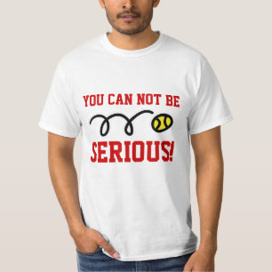Camiseta de tenis divertida - ¡No puedes hablar en