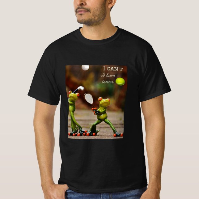 camiseta de tenis, divertido regalo de tenis, teni (Anverso)