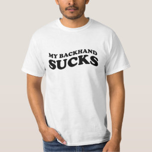 Camiseta de tenis masculina con texto divertido
