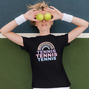 Camiseta de tenis para niñas "Tenis Tenis Tenis" A