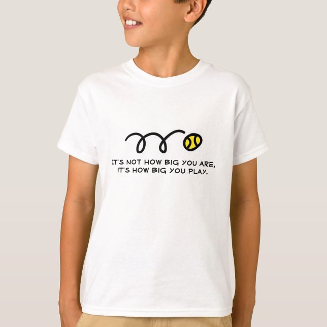 Camiseta de tenis para niños con texto lindo (Anverso)