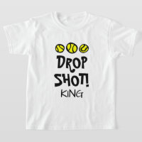 Camiseta de tenis para niños de Drop Shot King Fun