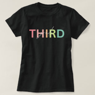 Camiseta de tercer grado, Camiseta de maestro de 3
