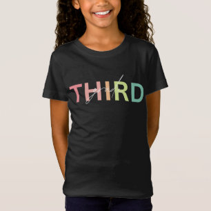 Camiseta de tercer grado, camiseta de maestro de 3