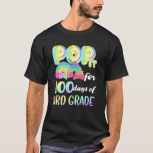 Camiseta De tercer Grado, Pop It Unicorn Lo Pop Por 100 Día