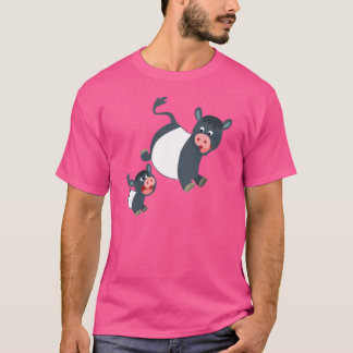 Camiseta de ternera y vaca de galloway con correa 