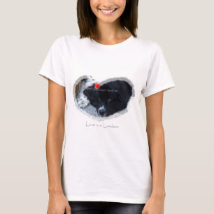 Camiseta de Terranova del landseer del corazón I