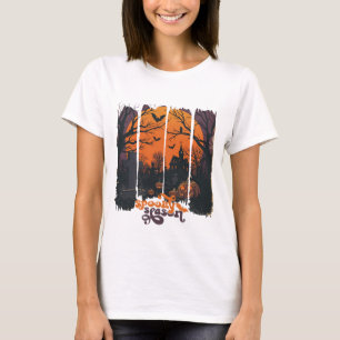 Camiseta de Terror con Mansión Encantada