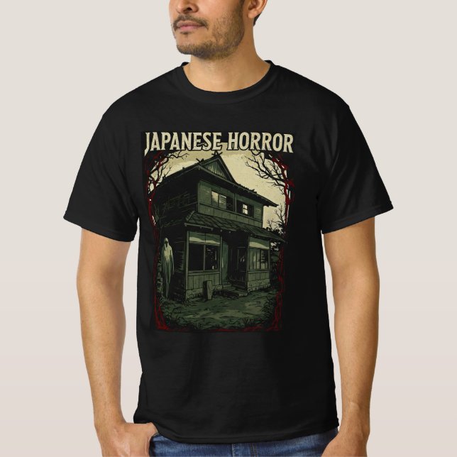  camiseta de terror japonés  (Anverso)