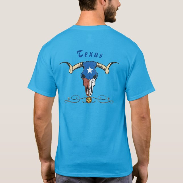 Camiseta de Texas Steer Skull (Reverso)