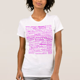 Camiseta de texto de alto multilingüe - Elegir col