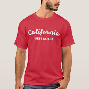 Camiseta de texto de diseño de la Costa Oeste de C