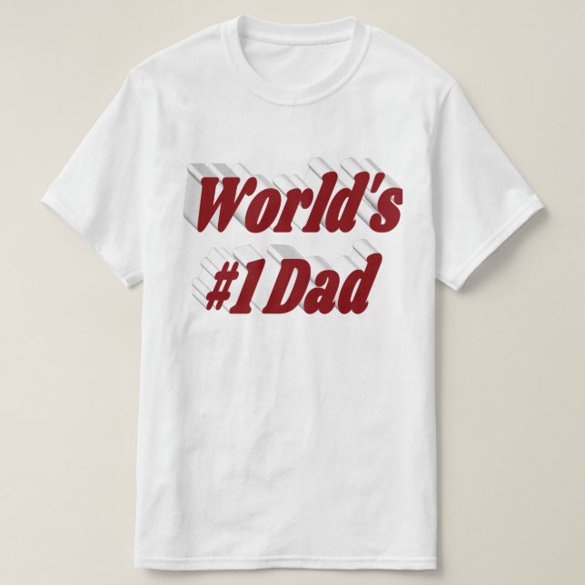 Camiseta de texto de papá burgundy (Diseño del anverso)