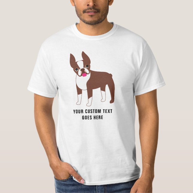 Camiseta de texto del Personalizado Terrier de Bos (Anverso)