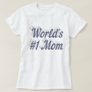 Camiseta de texto gris de mamá