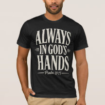 Camiseta de texto marfil plantilla siempre en mano