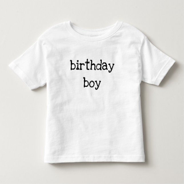 Camiseta de texto para cumpleañero (Anverso)