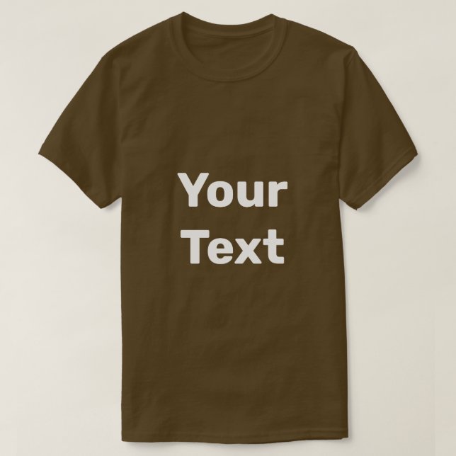 Camiseta de texto personalizado (Diseño del anverso)