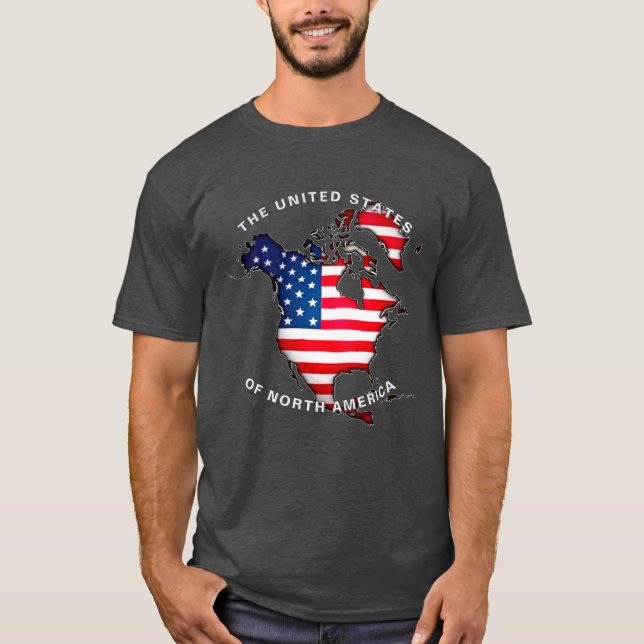 Camiseta de texto Personalizado de Estados Unidos  (Anverso)