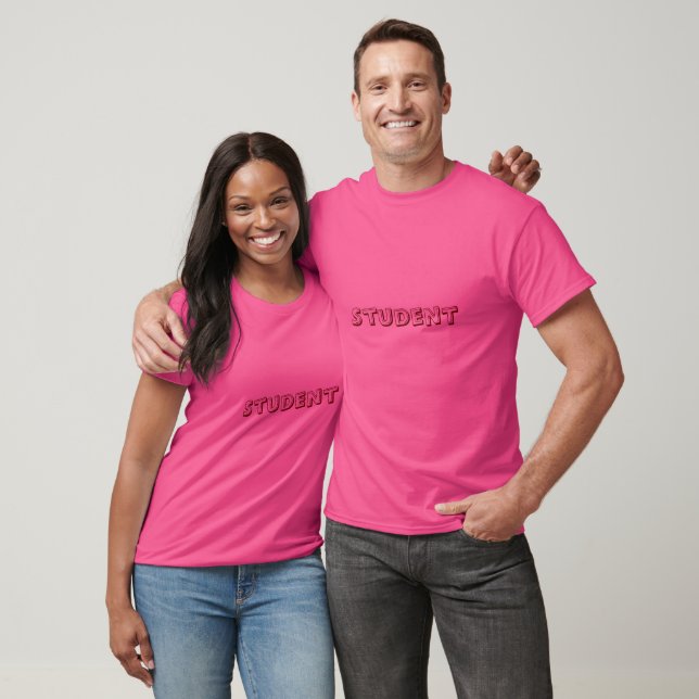 Camiseta de texto personalizado para estudiantes W (Unisexo)