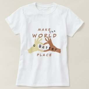 Camiseta De Texto Positivo Que Hace Del Mundo Un L