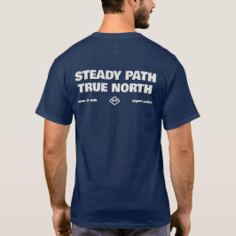 Camiseta de texto simple Steady Path True North