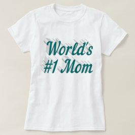 Camiseta de texto verde para mamá