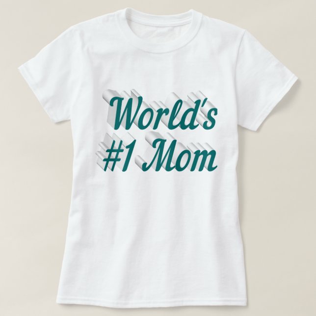 Camiseta de texto verde para mamá (Diseño del anverso)