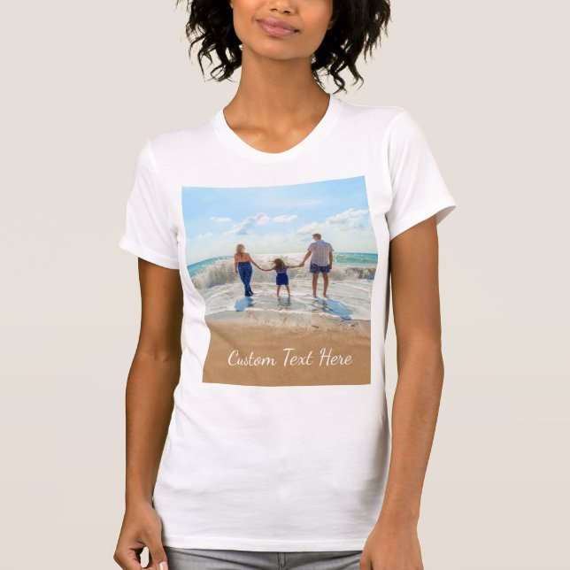 Camiseta de texto y foto personalizado - Su propio (Anverso)