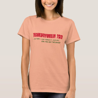 Camiseta de Thanksgivukkah 2013 - mujeres