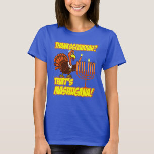 Camiseta de Thanksgivukkah Mashugana