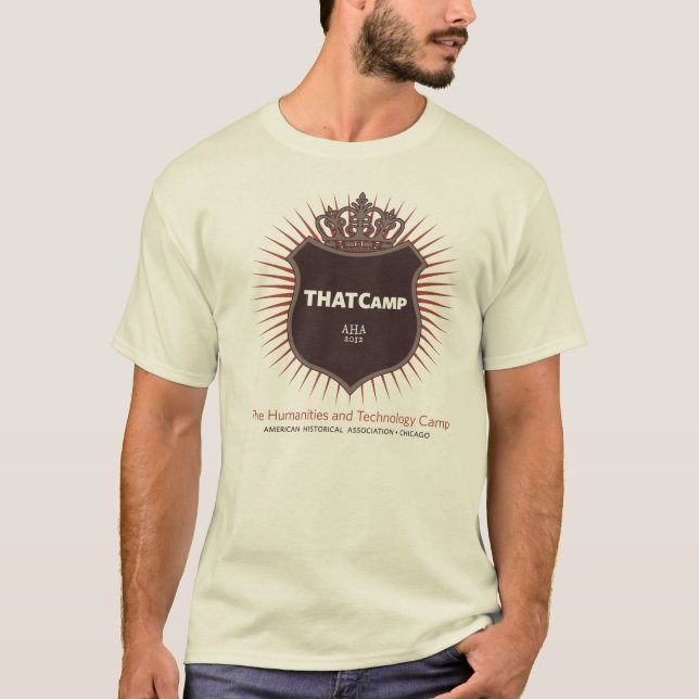 Camiseta de THATCamp AHA (Anverso)