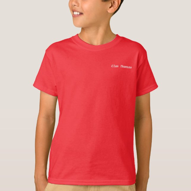 Camiseta de Thomson del clan del niño (Reino (Anverso)