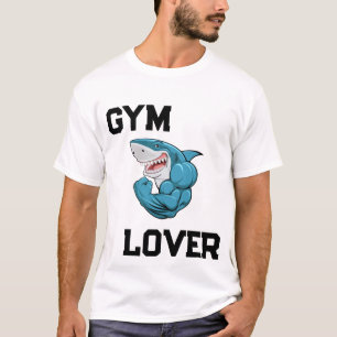 Camiseta de Tiburón Amante del Gimnasio Tiburón