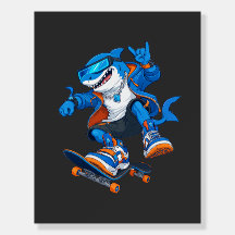 Camiseta de tiburón de dibujos animados geniales c
