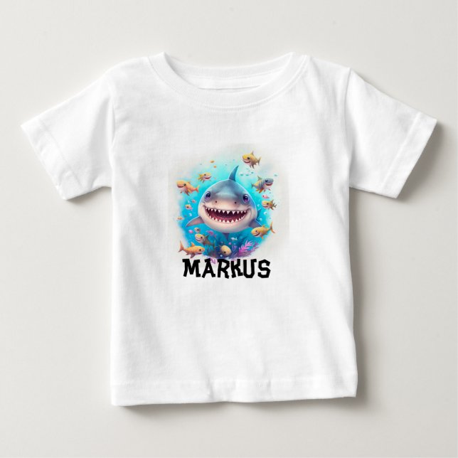 Camiseta de tiburón personalizada (Anverso)