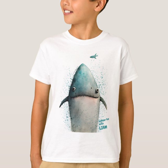 Camiseta de tiburón personalizada (Anverso)
