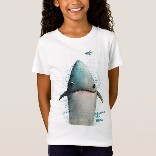 Camiseta de tiburón personalizada (Anverso)