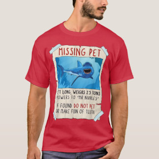 Camiseta de tiburón, tiburón divertido, gran té bl
