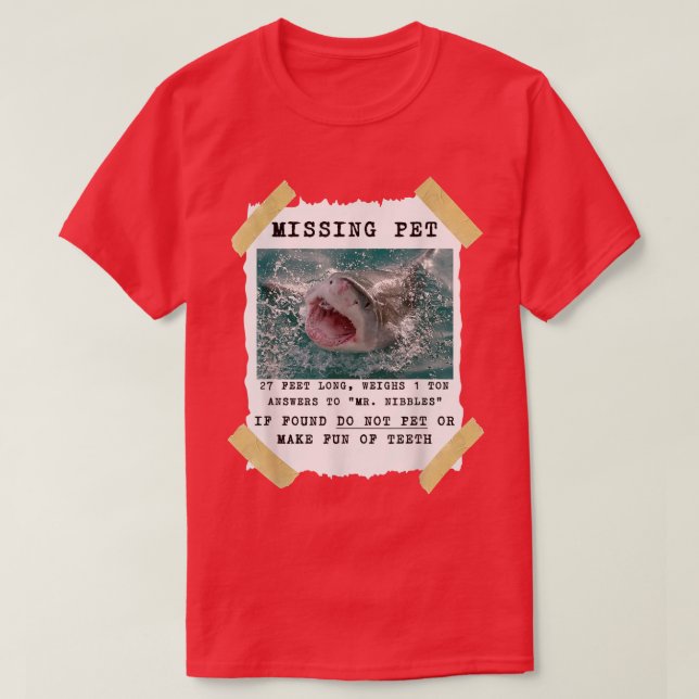 Camiseta de tiburón, tiburón gracioso, regalo de a (Diseño del anverso)