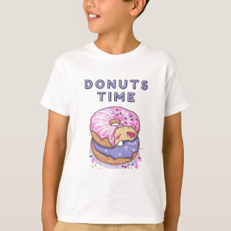 camiseta de tiempo de donuts