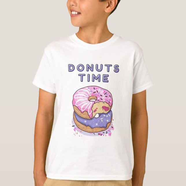 camiseta de tiempo de donuts (Anverso)