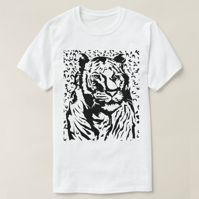 Camiseta de tigre audaz y fuerte - Exclusiva (Diseño del anverso)