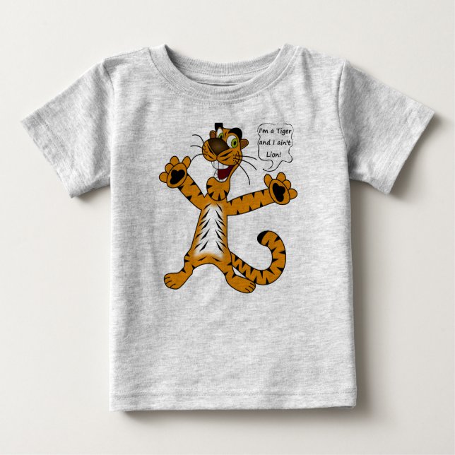 Camiseta de tigre Baby Pun (Anverso)