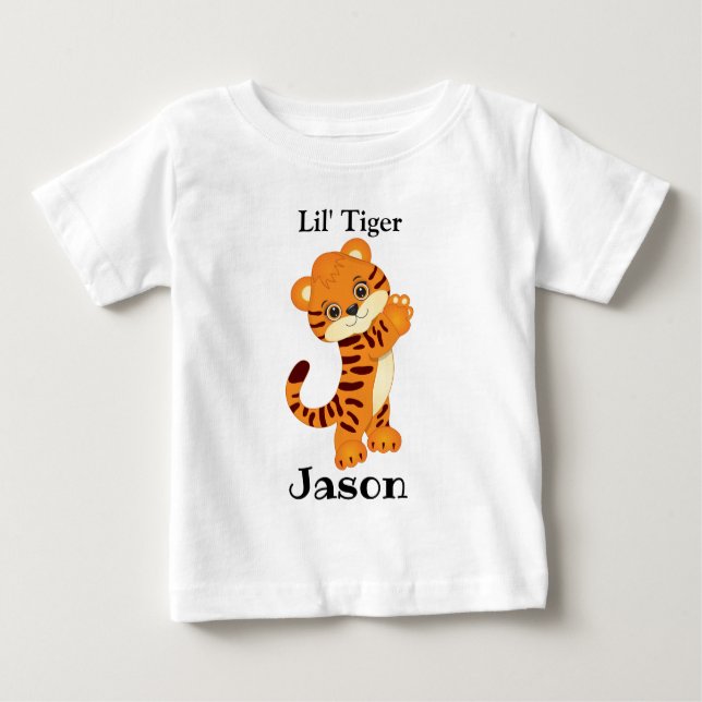 Camiseta de tigre bebé  (Anverso)