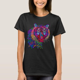 Camiseta de Tigre Colorida