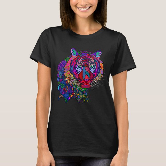 Camiseta de Tigre Colorida (Anverso)