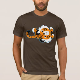 Camiseta de Tigre de Dibujos Animados Lindo y Rela